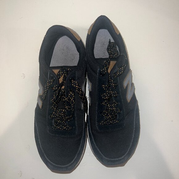 New Balance Black Suede Sneakers, US 6.5 - Picture 1 of 4